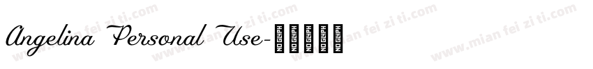 Angelina Personal Use字体转换